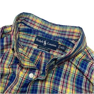 Ralph Lauren Long Sleeve Button Down Shirt Classic Fit Men's 16 L Long